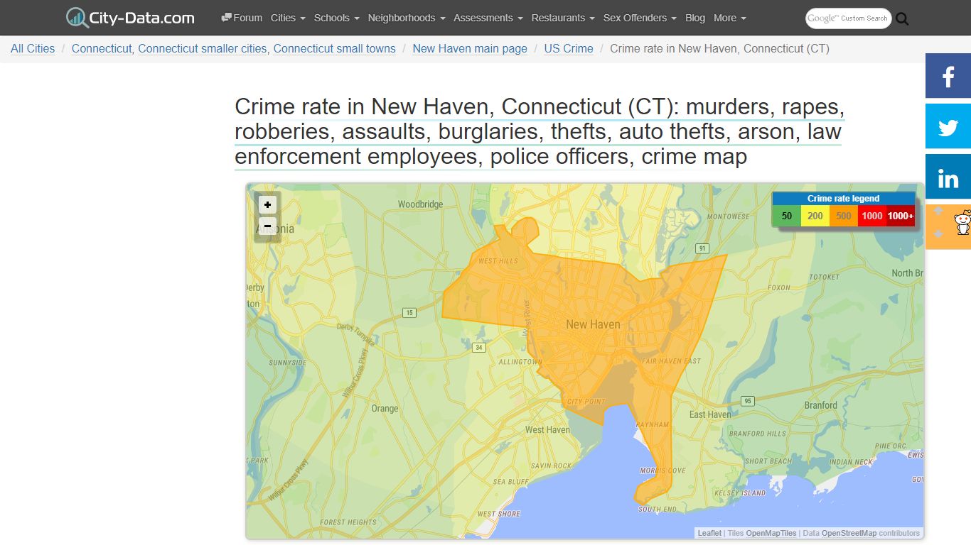 Crime rate in New Haven, CT - City-Data