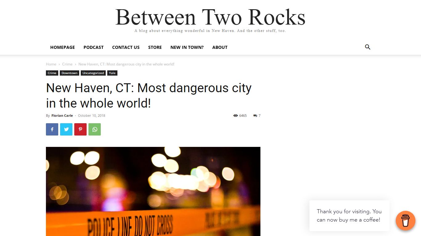 New Haven, CT: Most dangerous city in the whole world!